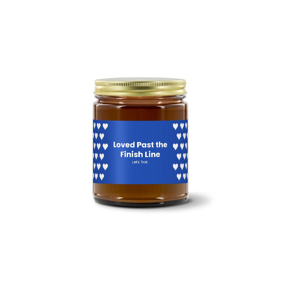The Homestretch — Loved Past the Finish Line · Designed · Soy Candle (9 oz)