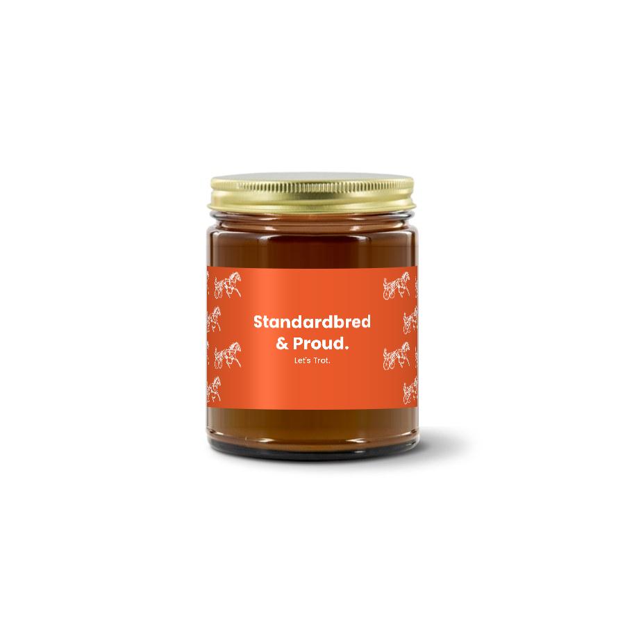 The Homestretch — Standardbred & Proud. · Designed · Soy Candle (9 oz)