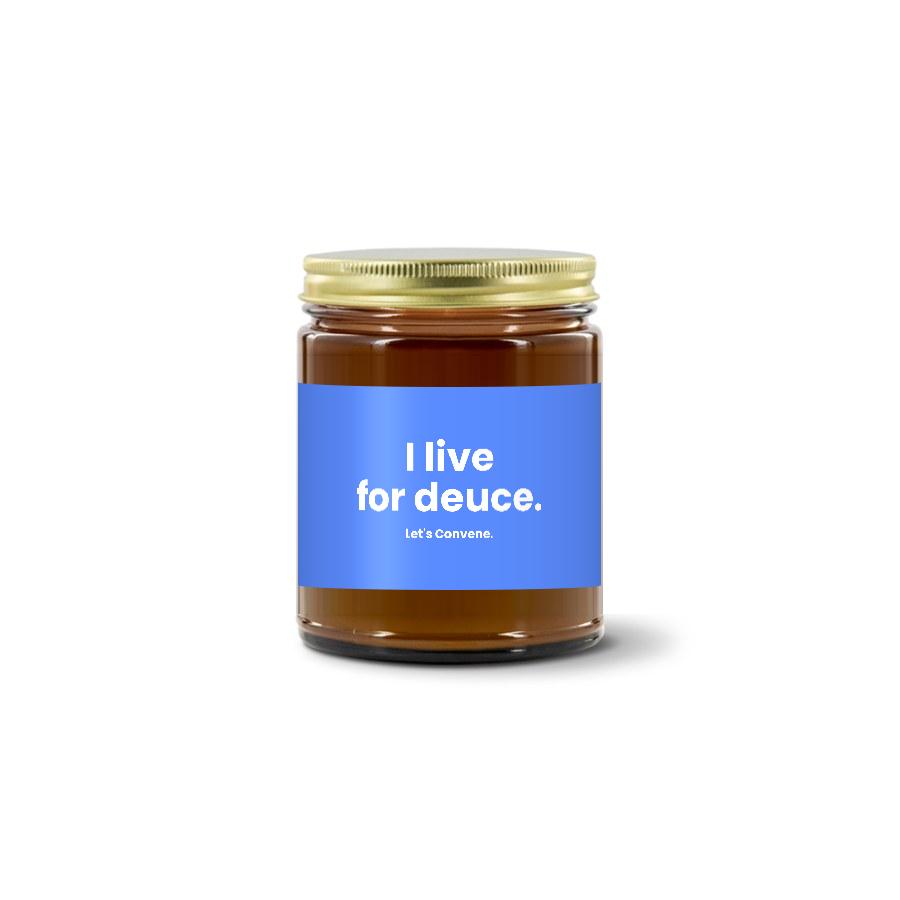 Turquoise Pursuits — I Live For Deuce · Cornflower · Soy Candle (9 oz)