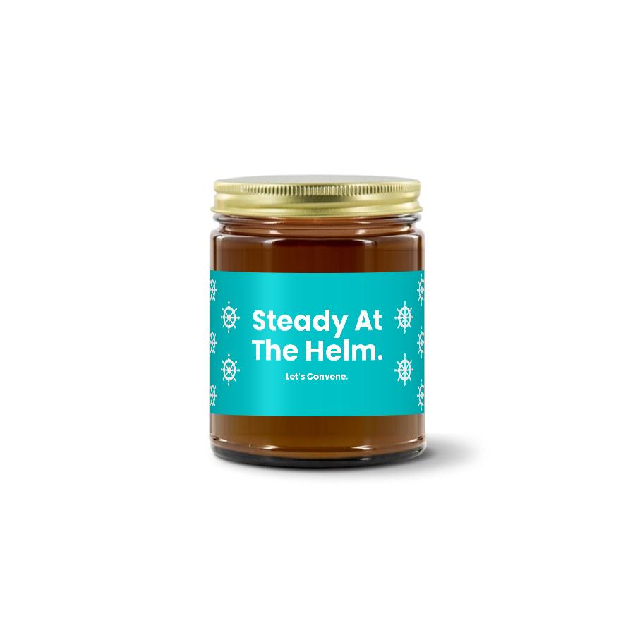 Turquoise Pursuits — Steady At The Helm · Designed · Soy Candle (9 oz)