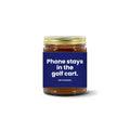 Turquoise Pursuits — The Phone Stays In The Cart · Navy · Soy Candle (9 oz)