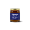 Turquoise Pursuits The Phone Stays In The Cart Designed soy candle