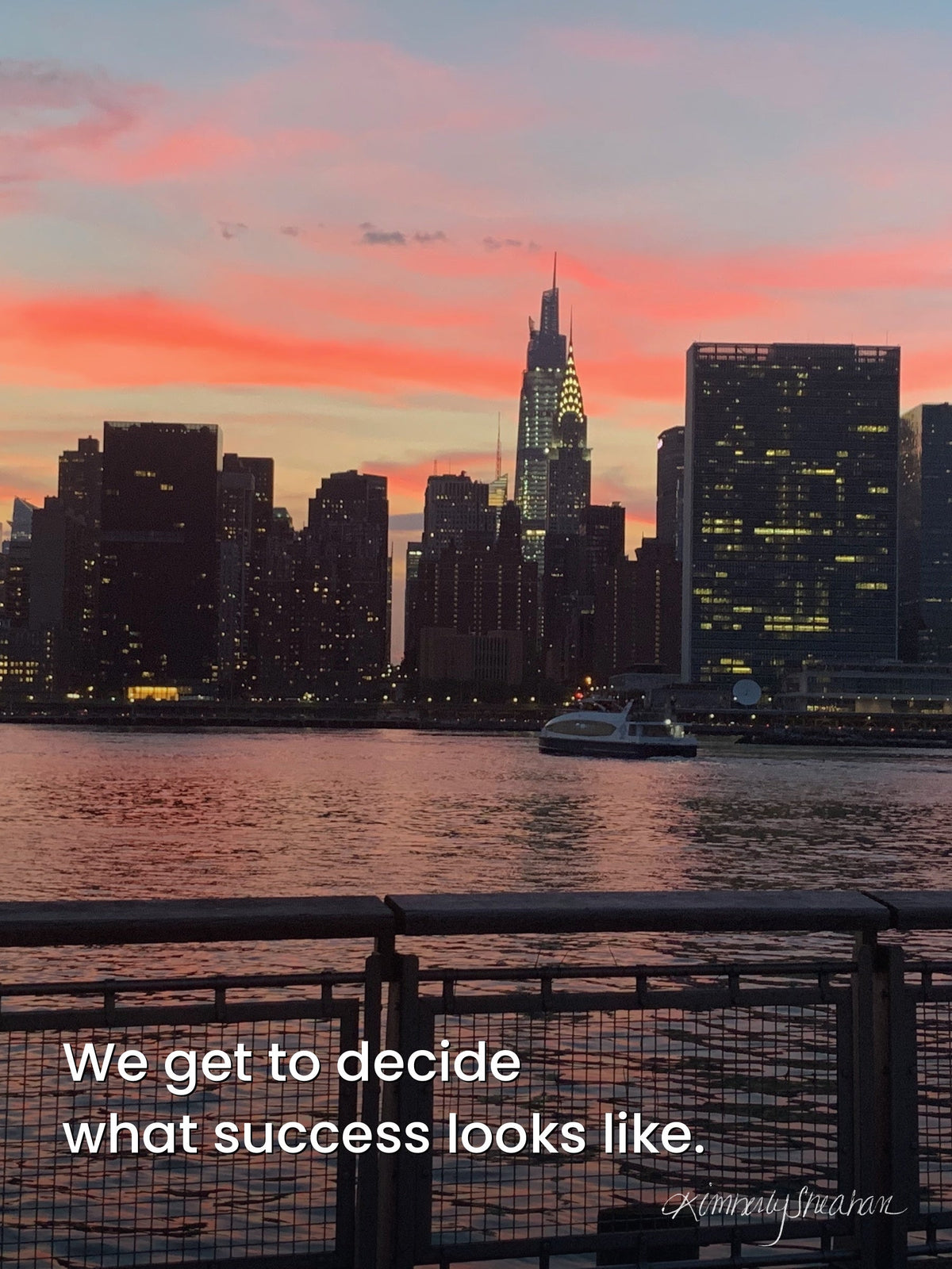 We get to decide what success looks like.