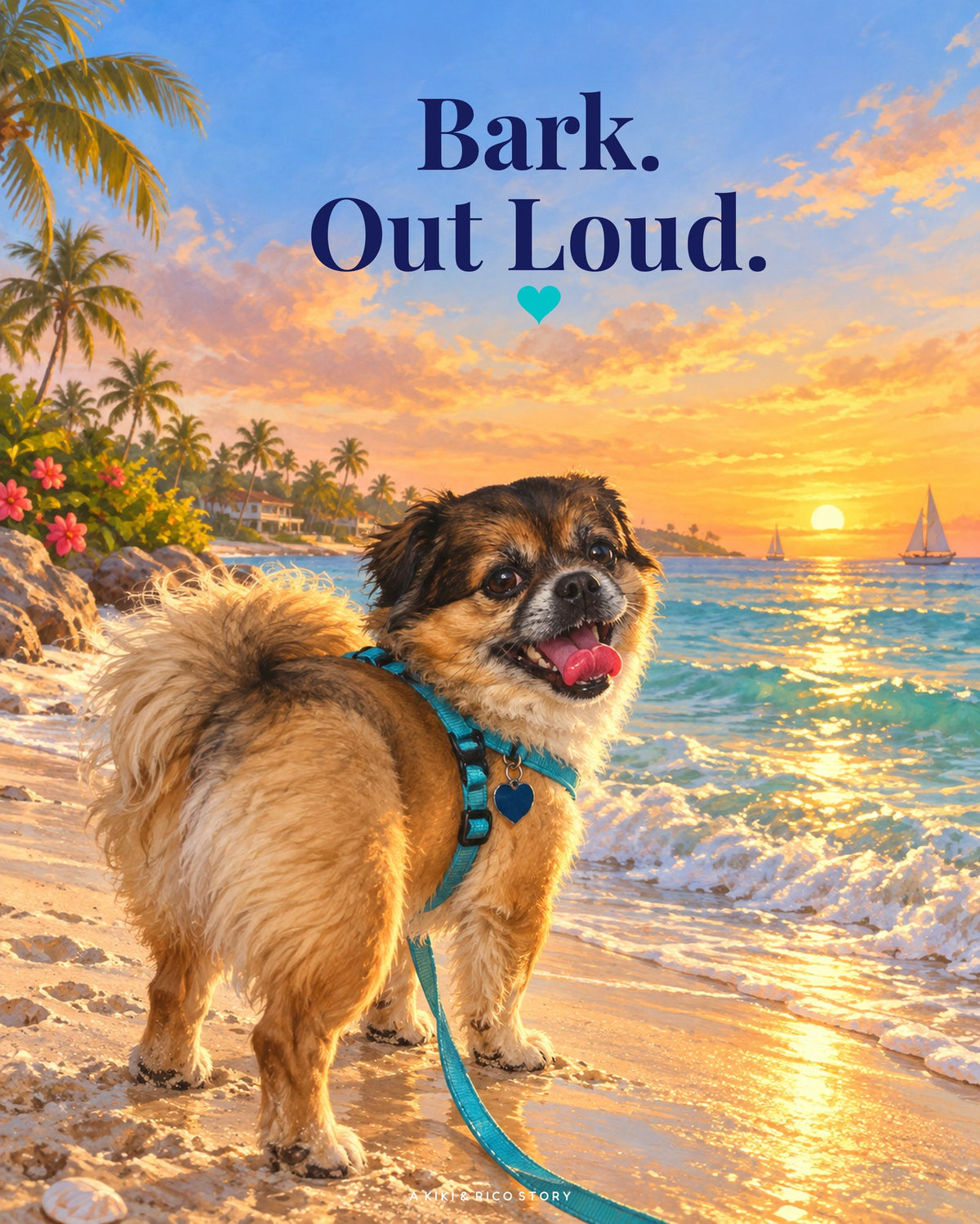 Bark. Out Loud. · Rico Metal Sign · A Kiki & Rico Story