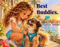 Best Buddies. · Kiki Metal Sign · A Kiki & Rico Story
