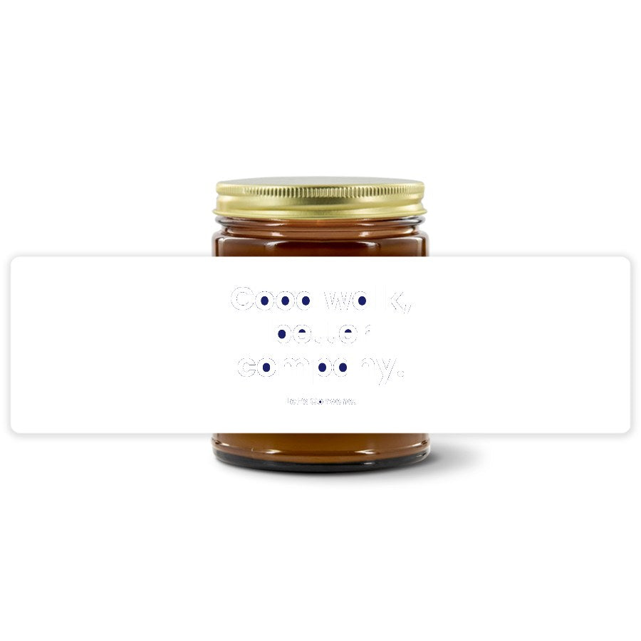 Turquoise Pursuits — Good Walk, Better Company · Navy · Soy Candle (9 oz)